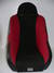 PRO-CUSTOM TWIST AND STITCH RACING SEAT (RED/BLACK) U.S.A MADE - Click to enlarge