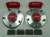 RIVMASTA FRONT ALUMINIUM HUBS with four piston caliper and pads for jumbo spindles made from 6061-T6 - Click to enlarge